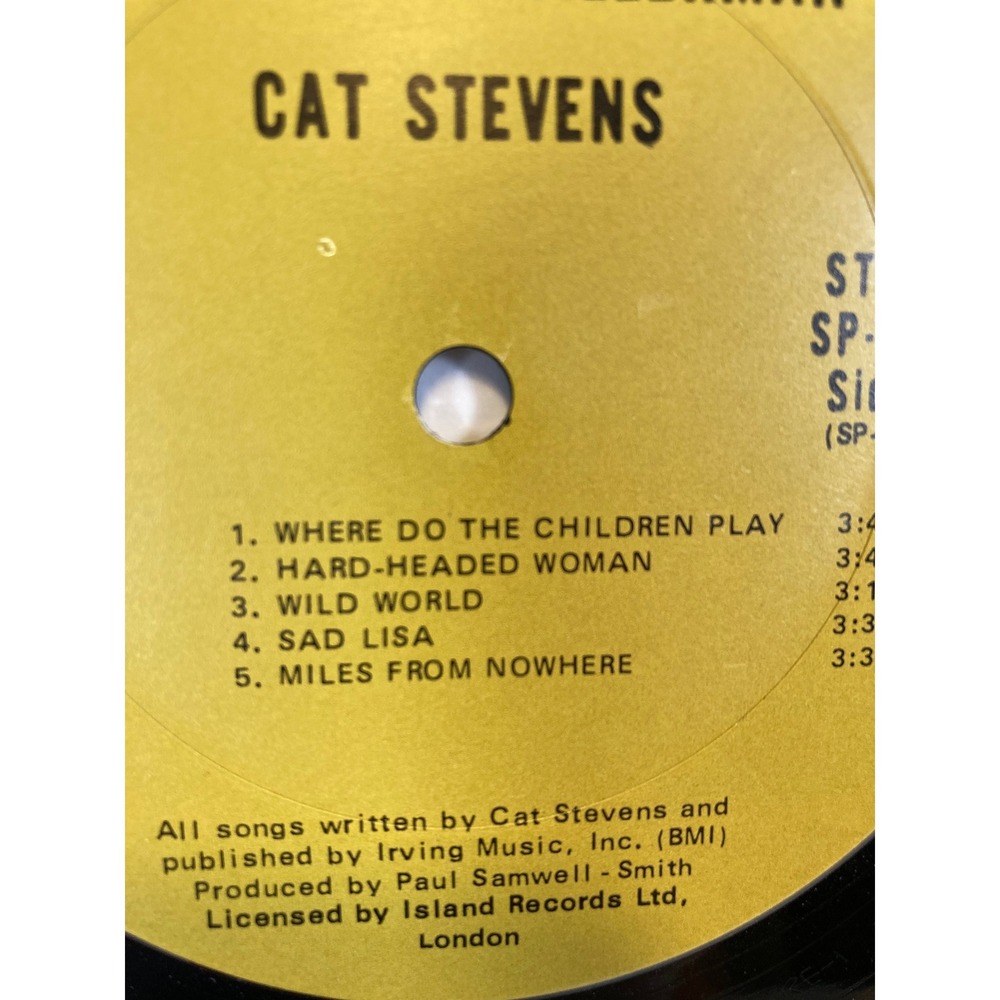 Cat Stevens Vinyl Record Lot Tea for the Tillerman Teaser and‎ Firecat Izitso 3 - Picture 12 of 16